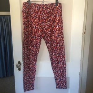 LuLaRoe Leggings, multicolored dots pattern, T & C